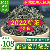 Wilderness Green tea 2022 New tea Yunnan green tea Mao Feng Mao cusp spring tip silver silk tea thick and fragrant type 500g bulk