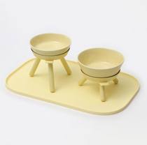 Memory Pet Korean Inherent Pet cat dog bowl lemon three-legged table ceramic bowl placemats