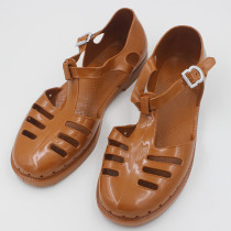 Beijing military sandals retro mens shoes old-fashioned female soldiers nostalgic new plastic shoes hole shoes liberation pig cage shoes