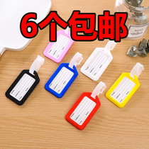  Tourism aviation aircraft luggage boarding tag ring Check-in trolley luggage tag Luggage identification anti-loss label listing