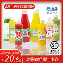 Box horse today drank HPP Vigo Qing watermelon juice Lychee Sydney lime orange juice juice concentrated melon juice