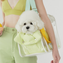 South Korea Pet Beach Transparent Out Waterproof Bag Cute Fashion Minima Macaron Spring Summer Cat Pack Dog Bag Trip