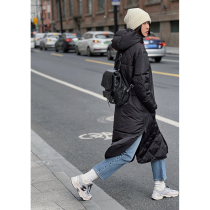 FPE big-name school uniform feel good Ah not bloated 90 white goose down 200g high charge light waterproof long down jacket jacket