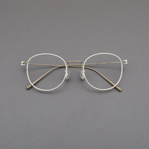 Limited edition designer glasses frame imported material Japanese titanium star with the same big face glasses frame high-end