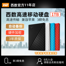 WD Western Digital mobile hard drive 1t encrypted high-speed USB3 0 external mobile phone large-capacity mechanical Western Digital 1TB