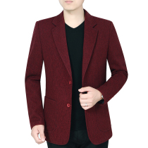 Spring casual suit middle-aged men autumn and winter New suit jacket casual clothes single West loose size mens coat