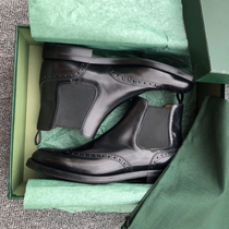 Burlock Sculpture Flowers Chelsea Short Boots Woman 2021 New Autumn Winter Inn Wind Leather Flat-bottomed Martin Boots