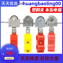 Semi-plastic pulley driving wire rope hanging wire bearing pulley electric hoist cable hanging wire pulley pay-off