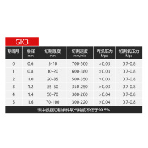 Flame cutting machine G03 machine isobaric propane split cutting GK3 with steel core cyclone type quick cutting nozzle