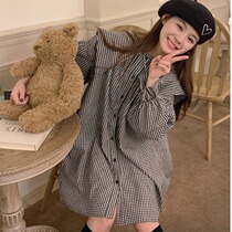 Online Red Pregnant Woman Spring Clothing Dress Dress 2022 New Fashion Foreign Air Weight Reduction Dolls Collar Shirts Womens Dress Spring Autumn