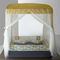 2022 new bedroom mosquito nets Home 1 5 m Three doors open to washable baby Anti-fall child thickened encryption 1 8