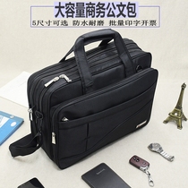Business briefcase Male laptop bag Canvas Large Capacity Oxford Documents Business On Diagonal Satchel Kits