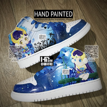 HP hand-painted custom sneakers DIY King Glory game theme Diao Chan lol League of Legends graffiti animation painting