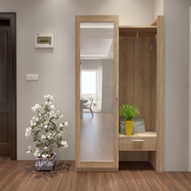 Customized Forest Works Board Door Hall Cabinet Shoe Cabinet Native Oak 60 kinds of color modern simplicity