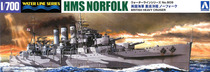 Qingdao Society 05670 1:700 World War II British heavy cruiser Norfolk