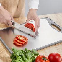 304 stainless steel cutting board antibacterial and mildew resistant thickened cutting fruit chopping board household kitchen double-sided and panel