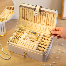 Jewelry Storage Box Necklace Earrings Earrings Earrings 2022 Light Luxury High-end Exquisite Watch Chain Block Jewelry