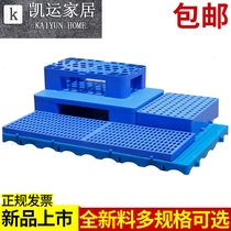 Supermarket plastic flat tray forklift pallet pallet warehouse floor mat moisture-proof pad grid platform pile shelf
