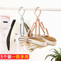 Creative Wind double balcony shai xie jia multifunctional hanging shoes of liang xie jia adhesive hook liang xie jia sub-liang shai jia