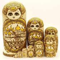 Russian jacket imported 10 layers of pure handmade branded bronzed birthday gift toy hem 00012