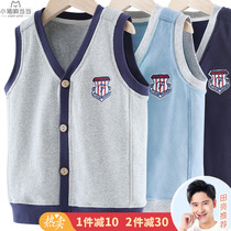 Childrens vest spring and autumn boy vest 2021 New Big Boy horse clip thin boy outside wear baby waistcoat