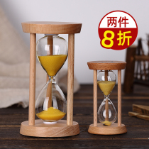  Decompress quicksand bottle funnel time hourglass timer set of childrens anti-fall 30 3 515 three minutes and half an hour
