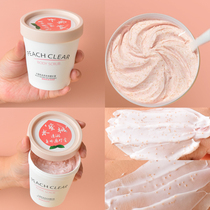 Peach body scrub to remove chicken skin and brighten whole body exfoliation