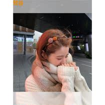 Hair hoop female autumn and winter hair bundle headhoop Net red 2021 new hair card headband go out to Joker headdress hair accessories Korea