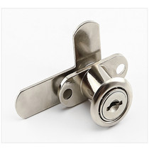 Imperil high card drawer lock 201 double open cabinet door lock 7-type lock iron cabinet lock swivel tongue lock double door cabinet lock