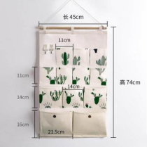 Door back wall on the cabinet side bag storage artifact hanging bag hanging wall multi-layer fabric wall storage wall Wall bag dustproof
