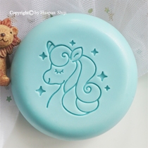 (HP2017)4*4 unicorn cute exquisite acrylic handmade soap chapter
