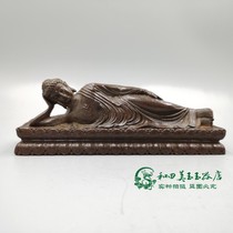  Antique miscellaneous Pure Brass Shakyamuni Buddha Sleeping Buddha Reclining Buddha Bronze Buddha Statue Feng Shui Bronze Home decoration