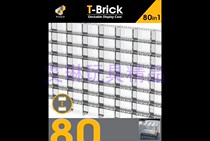 Tiny Shadow 1:64 T-Brick 10 display box 80 pieces of hand-made twisted egg dust box DIY