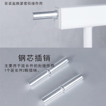 Door and window guardrail extension connection interface pin railing isolation door splicing steel core pin fence parts