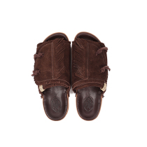 visvim uncle gui CHRISTO spring summer new flow Su genuine leather heightening of breathable anti-suede leather slippers