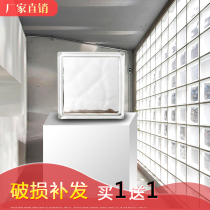 Cloud Foggy Non-toxic Glass Brick Transparent Square Toilet Partition Wall Artist Fit Background Wall Crystal
