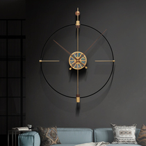 Spanish personality creative wall clock home fashion shell decoration clock living room simple wind light luxury wall clock