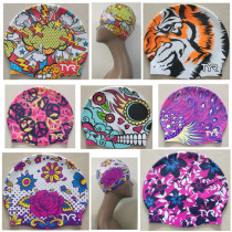 TYR silicone swimming cap soft does not stop for hair multi head type large waterproof ear protection for men and women