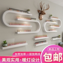 Nail lipstick perfume cosmetics iron nail Shelf shelf wall display rack oil glue shelf Wall wall display rack