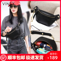 Viney small bag 2021 new fashion leather chest bag summer messenger bag womens bag fashion wild chain bag fanny pack