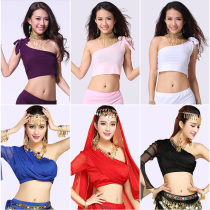 Flying charm belly dance shoulder shirt new shoulder top