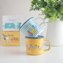 Enamel Cup retro nostalgic classic Snoopy cartoon Cup creative childrens large small Cup trend mug