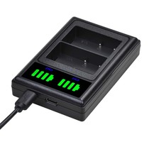 Suitable for Canon 77D LP-E17 Dual Charge Camera Battery USB Dual Charge LCD LCD Battery Charger