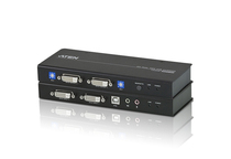 ATEN macro USB DVI USB dual display Cat 5 KVM signal extender (1024 x768 @ 60m) CE604