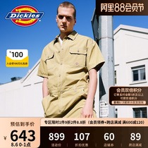 Dickies multi-bag short-sleeved one-piece shorts summer tooling new loose overalls men 8703