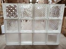 Super White 19*19*8 square glass brick hollow transparent transparent opaque shadow partition wall Living Room Bathroom Kitchen