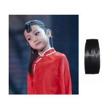Jiuer headdress Xiuhe bangs Bridal head curtain wig Costume braids Childrens performance Peach bangs dance headdress