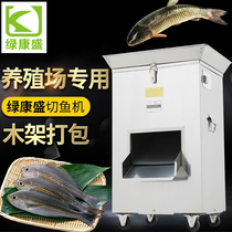Electric fish cutter High-power commercial farm factory special motor fish feed blade stainless steel fish shredder
