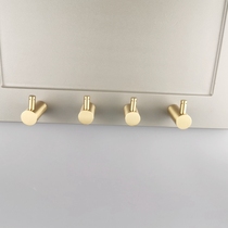 Nordic hook Coat hook Brass hook Single hook Bathroom wall solid wood decorative hook Japanese pure copper hook