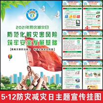 2021 512 Disaster Prevention and Mitigation Day theme poster poster poster disaster prevention and mitigation week theme wall chart poster